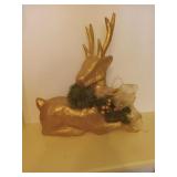 Paper Mache Christmas Deer Decor 17in x 15in