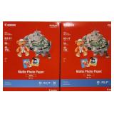 (2) Canon 8.5x11 Matte Photo Paper