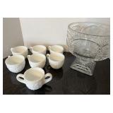 (7) Cups + Golf Serving Bowl