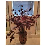 18.5in Metal Vase w/ Dried Foliage
