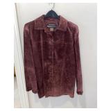 Brandon Thomas, Button Down Leather Shirt, Medium