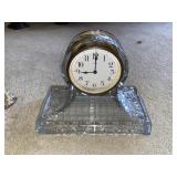 Crystal Mantle Clock 9.5 in. W x 21in 8 in. H