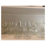 Large Lot of Wine Glasses