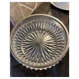 Heavy Glass Ash Tray 9 in