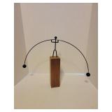 Metal Kinetic Balance Mini Weight Lifter Figurine