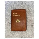 William Shakespeare Miniature Book "History of