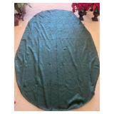 Oblong Green Tablecloth