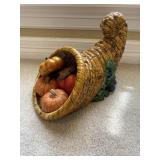 Ceramic Basket with Pumpkins