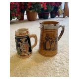 (2) Beer Steins