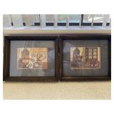 (2) 9.5x11in. Framed Prints