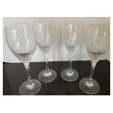 (4) Wine Glasses
