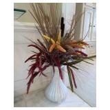 17 in. Vase W/Fall Faux Flowers