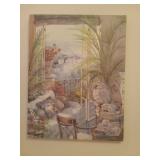 Patio View Canvas By Paul Mathenia