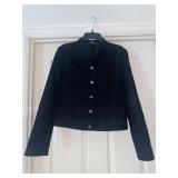 Ellen Tracy Button Down Jacket, Black, Size Small