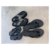 (2) Pair of Kate Spade Flip Floos and Zebra Strap