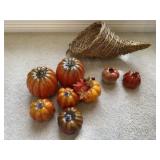 Basket w/Pumpkins