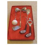 Vintage (4) Piece Bar Set of Golfers