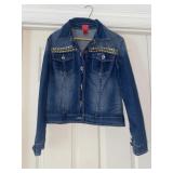 Denim Bedazzled Jacket, Sizes LG
