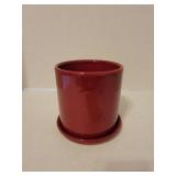 Crate&Barrel Rossu Planter w/ Saucer