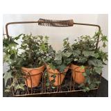 Artificial Pots in a Planter