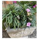 Cement Planter 13.5 in