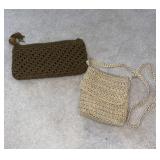 (2) Small Crocheted Bags
