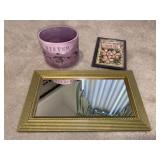 Mirror,  Sisters Candle Holder and Book