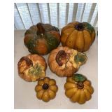 (6) Ceramic Pumpkins