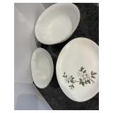 Syracuse China Serving Bowl , Gravy Boat + Platter