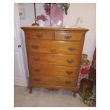 Golden Oak (6) Drawer Dresser