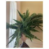 15 in. Planter w/Faux Fern