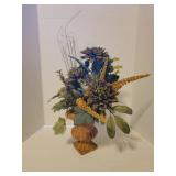Urn with Faux Floral Arrangement