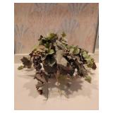 Decorative Metal Pot w/ Faux Grape Vines