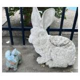 (2) Yard Rabbits