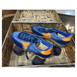 Vtg. Yellow and Blue Cobra Roller Skates w/Box,