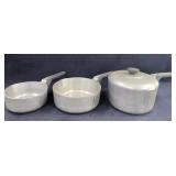 Magnalite Aluminum Pots, 1,2 & 3 quarts.