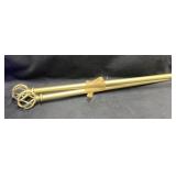 Gold Curtain Rod, 50"