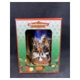 Budweiser Holiday Stein 1998 "Grants Farm Holiday"