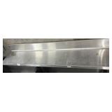 Stainless Steel Shelf w/ Brackets / Backsplash