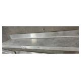 Stainless Steel Shelf w/ Brackets / Backsplash