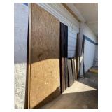 Stained Lumber and Particle Board