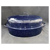 19x11 Cobalt Blue Vintage Large Savory Roasting