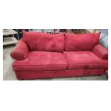 Red Microfiber Couch