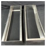 (2) Metal Fruit Trays
