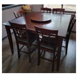 Bar Height Table and (6) Chairs