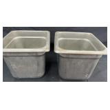 (2) Stainless Steel Steam Table 6 in Deep