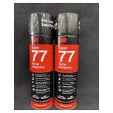 (2) 3M Super 77 Adhesive Spray 16.75 Oz. Can