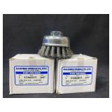 (2) Random Products 83070 2-3/4" Steel Knot Cup