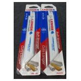 (2) Pack of (5) pc Lenox Saw Blades 6in