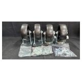 (4) Casters (2) Fixed (2) Swivel